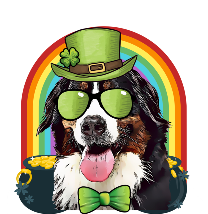 Bernese Mountain Dog Leprechaun Funny St Patricks Day Gift Zip Tote Bag