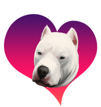 Dogs 365 Dogo Argentino Dog Pink Heart Love Gift Gift Premium Hoodie