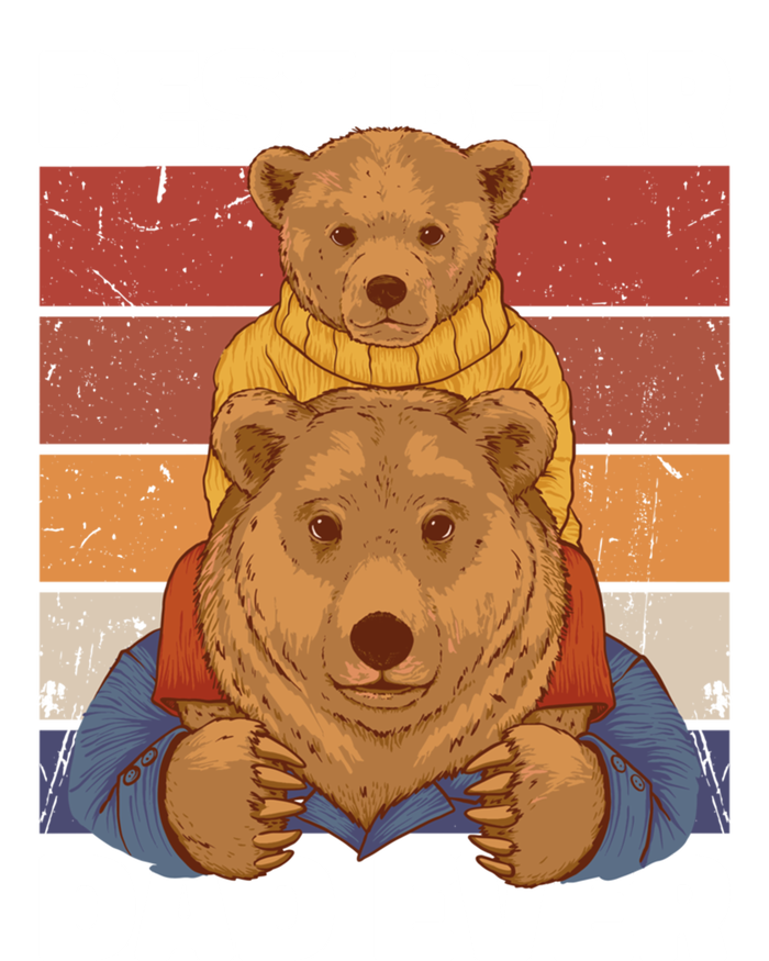 Best Bear Dad Ever For Father's Day Gift Tie-Dye Long Sleeve Shirt