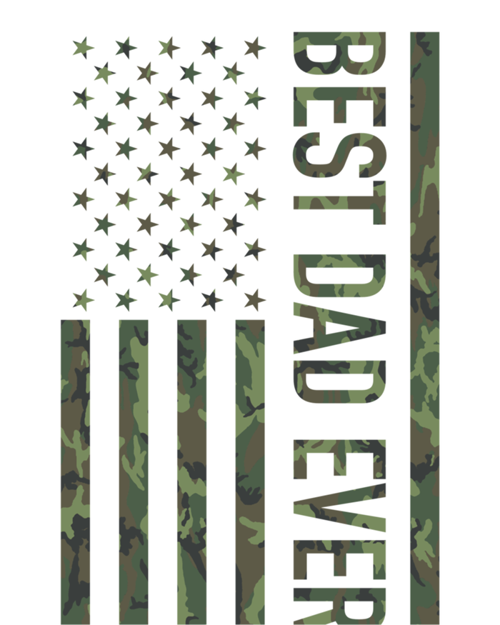 Best Dad Ever American Us Camouflage Flag Gift For Father Gift T-Shirt