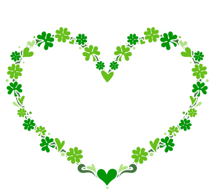 Green Shamrock Heart For St Patricks Day Celebration Outfit Cool Gift Ladies Essential Flowy Tank