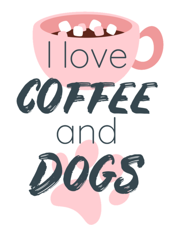 I Love Dogs And Coffee For Coffee Dogs Lovers Funny Gift Tie-Dye T-Shirt