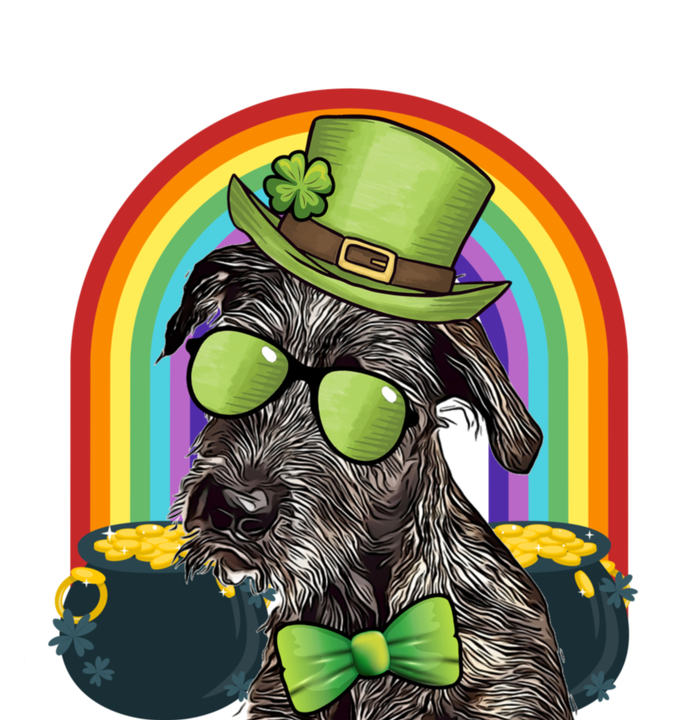 Irish Wolfhound Dog Leprechaun Funny St Patricks Day Meaningful Gift T-Shirt