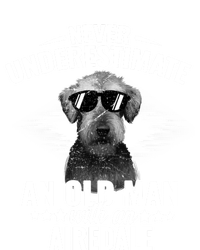 Never Underestimate An Old With Airedale Terrier Gift T-Shirt