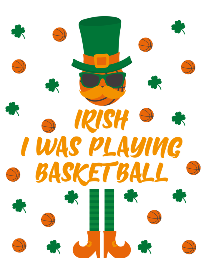 Irish I Was Playing Basketball St Patricks Day Great Gift Stripe Pom Pom Beanie