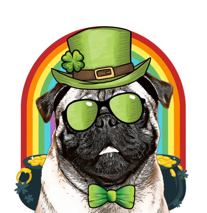 Pug Dog Leprechaun Funny St Patricks Day Cute Gift Sweatshirt Cinch Pack Bag