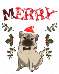 Pug Santa Hat Funny Dog Lovers Retro Family Merry Christmas Cute Gift T-Shirt