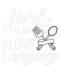 Foodie Food Is My Love Language Food Lover Valentine's Day Premium T-Shirt