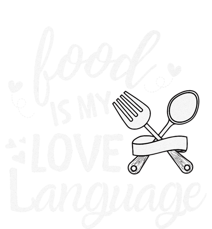 Foodie Food Is My Love Language Food Lover Valentine's Day Premium T-Shirt