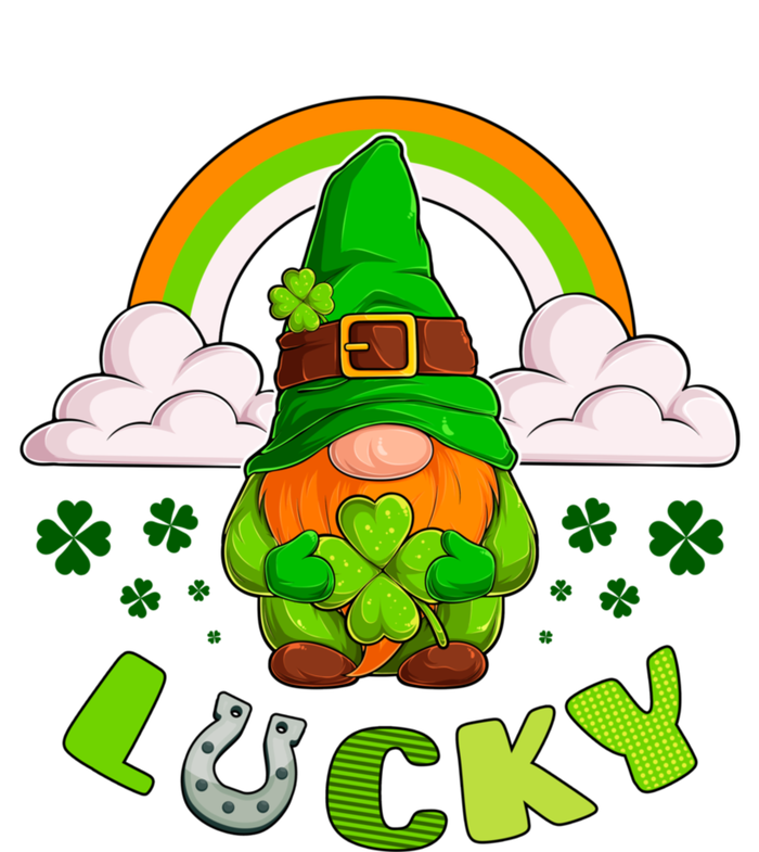 St Patricks Day Lucky Gnome Irish Rainbow Cute Gift T-Shirt