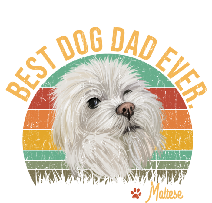 Vintage Best Maltese Dad Ever Father's Day Gift Dog Lover Great Gift Infant Baby Jersey Bodysuit