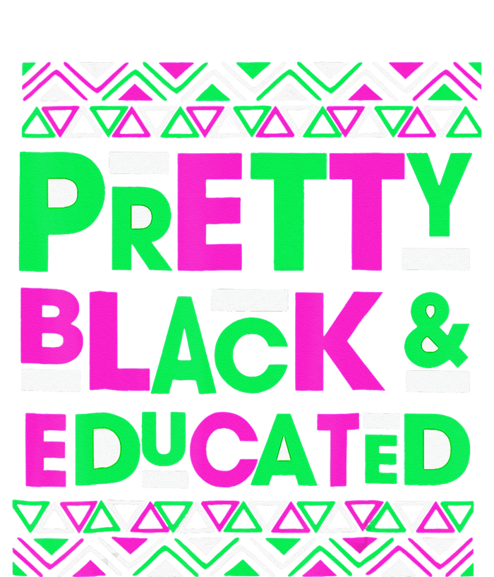 AKA Sorority Pretty Black Educated Black History Month Gift Womens CVC Long Sleeve Shirt