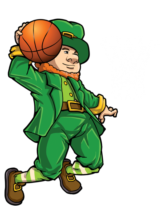 Leprechaun Basketball St Patricks Day Sports Gift Full Zip Hoodie