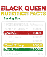 Black Queen Nutrition Facts Black History Month Black Pride T-Shirt