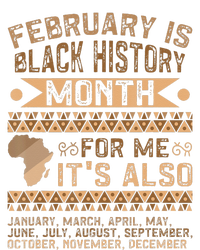 February Is Black History Month African American V-Neck T-Shirt