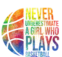 Never Underestimate A Who Plays Basketball Great Gift Basketball Gift T-Shirt