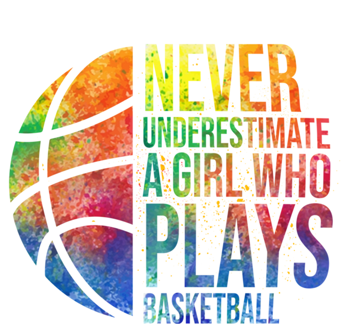 Never Underestimate A Who Plays Basketball Great Gift Basketball Gift T-Shirt