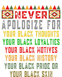 Never Apologize For Your Black History Month Pride African T-Shirt