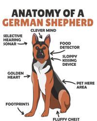 Anatomy Of A Ger Shepherd Cute Dogs Funny Dog Great Gift T-Shirt