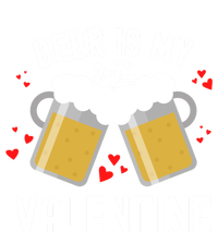 Beer Is My Valentine Beer Heart Valentine's Day Sarcastic Gift Women's Tri-Blend 3/4-Sleeve Raglan Shirt