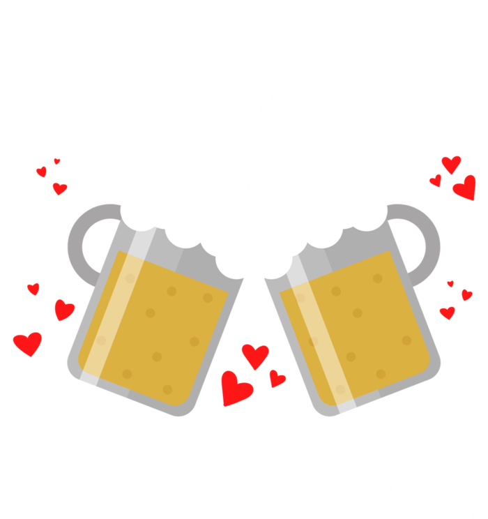 Beer Is My Valentine Beer Heart Valentine's Day Sarcastic Gift Women's Tri-Blend 3/4-Sleeve Raglan Shirt