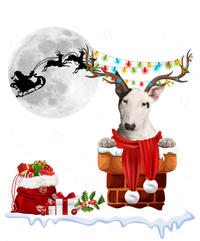 Bull Terrier Chimney Ugly Christmas Lights Xmas Pajamas Funny Gift T-Shirt