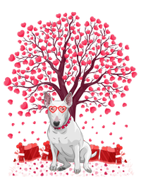 Bull Terrier Dog Lover Heart Tree Bull Terrier Valentine Meaningful Gift T-Shirt