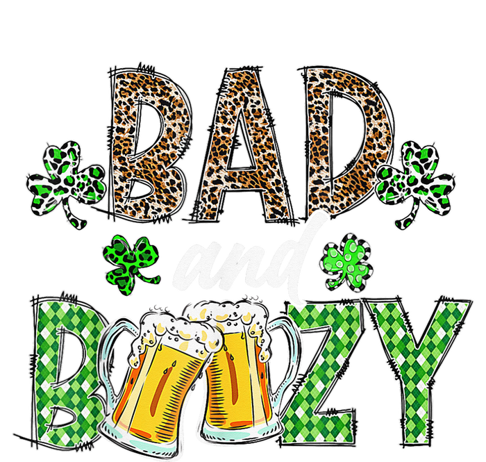 Leopard St Patrick's Day Bad And Boozy Beer Irish Premium T-Shirt