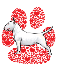 Bull Terrier Valentines Day Dog Love Paw Cool Gift T-Shirt