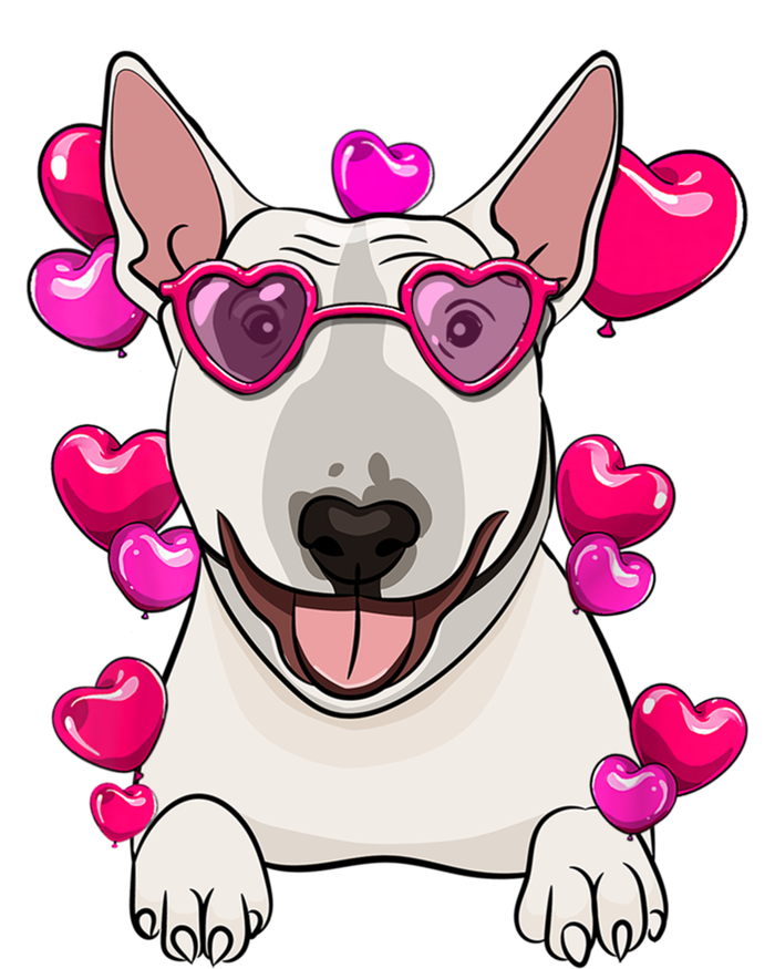 Bull Terrier Valentines Day Gift Heart Funny Dog Lover Gift T-Shirt