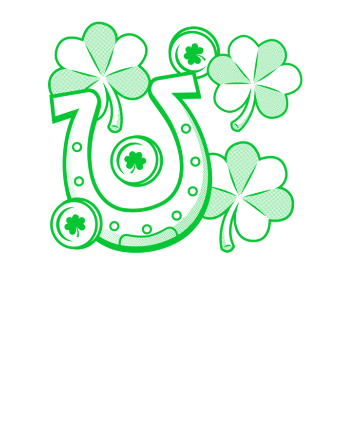 Fortune Favors The Lucky: St Patrick's Day Funny Irish Gift Women's Long Sleeve Flannel Pajama Set 