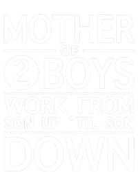 Mother Of 2 Boy Work From Son Up Until Son Down Hooded Wearable Blanket