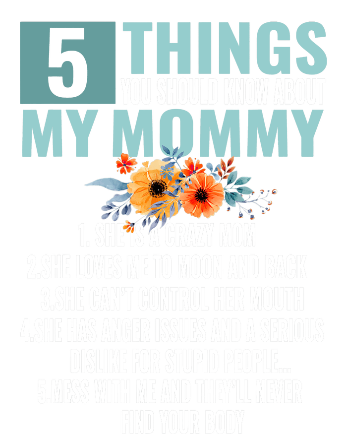 Family 365 5 Things About My Mommy Mom Mothers Day Gift Legacy Cool Fit Booney Bucket Hat