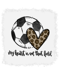 Bleached My Heart Is On That Field Soccer Mom Leopard T-Shirt