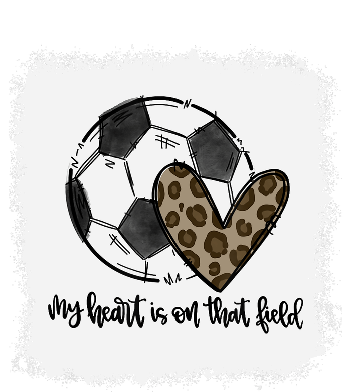 Bleached My Heart Is On That Field Soccer Mom Leopard T-Shirt