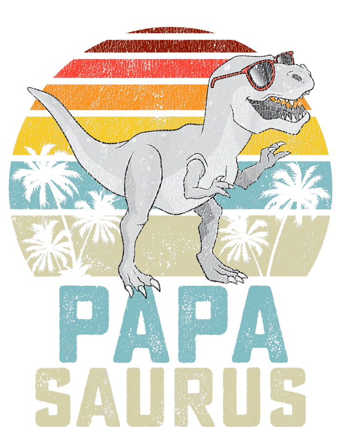 Papasaurus T Rex Dinosaur Papa Saurus Family Matching Cooling Performance Crew T-Shirt