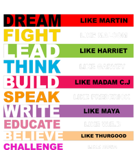 Dream Like Martin Fight Like Malcom Black History Month Women's T-Shirt