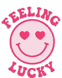 Funny Valentines Day Feeling Lucky Pink Smile Face Trendy Sustainable Beanie