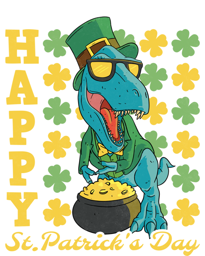 Lucky Tfunny Giftrex Happy St Patricks Day Irish Dinosaur Cool Gift V-Neck T-Shirt