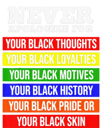 Never Apologize For Your Blackness Black History Month T-Shirt