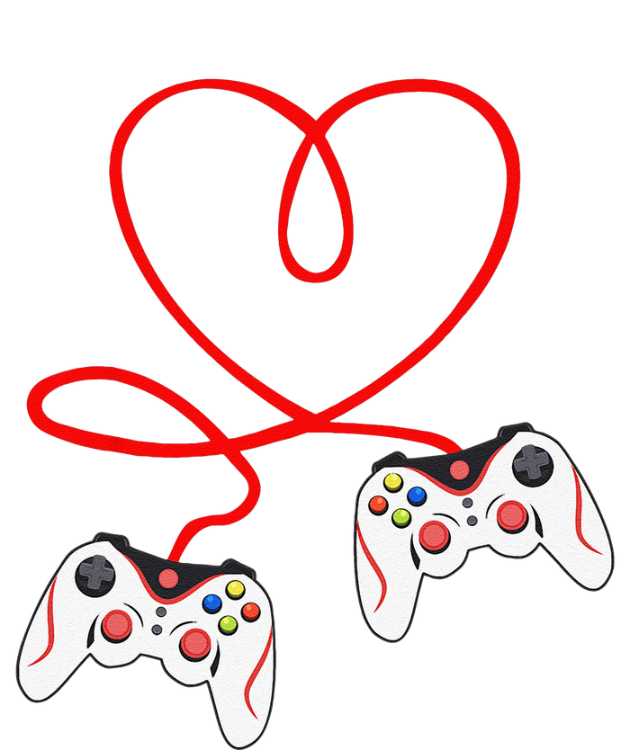 Heart Game Controllers Video Gamers Gaming Valentine's Day T-Shirt