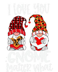 I Love You Gnome Matter What Buffalo Plaid Valentine's Day Long Sleeve Shirt