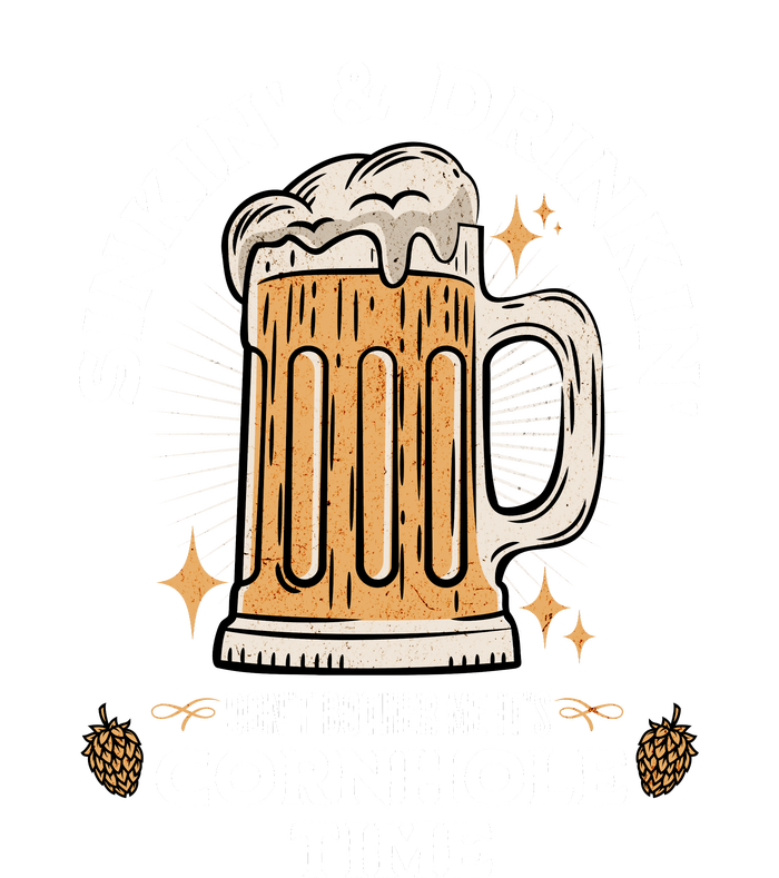 Cornhole Gift Sinkin & Drinkin Women's V-Neck T-Shirt