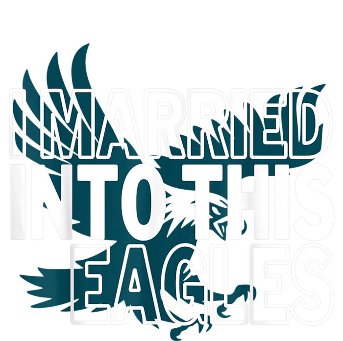 i married into this eagles design Quote apparel cool saying Short Acrylic Beanie