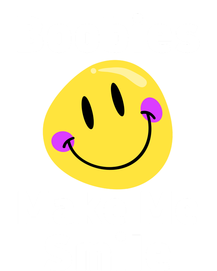 Boobies Make Me Smile Mardi Gras Funny Drawstring Bag