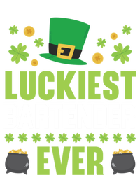 Luckiest Bartender Ever St Patrick's Saint Pattys Day Gift Stripe Pom Pom Beanie