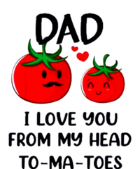 Dad I Love You From My Head Tomatoes High Crown Mesh Back Trucker Hat