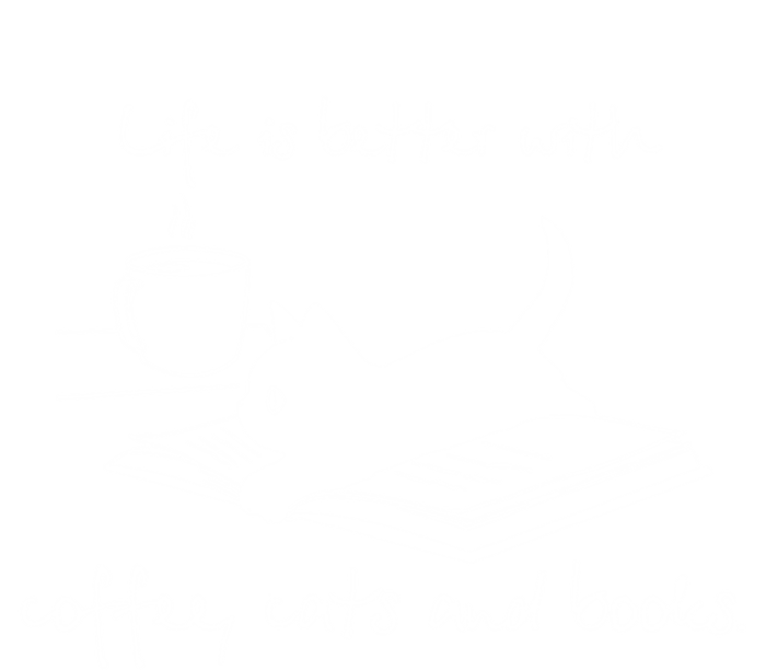 Life Is Better With Books Cats And Coffee Gift Pom Pom 12in Knit Beanie