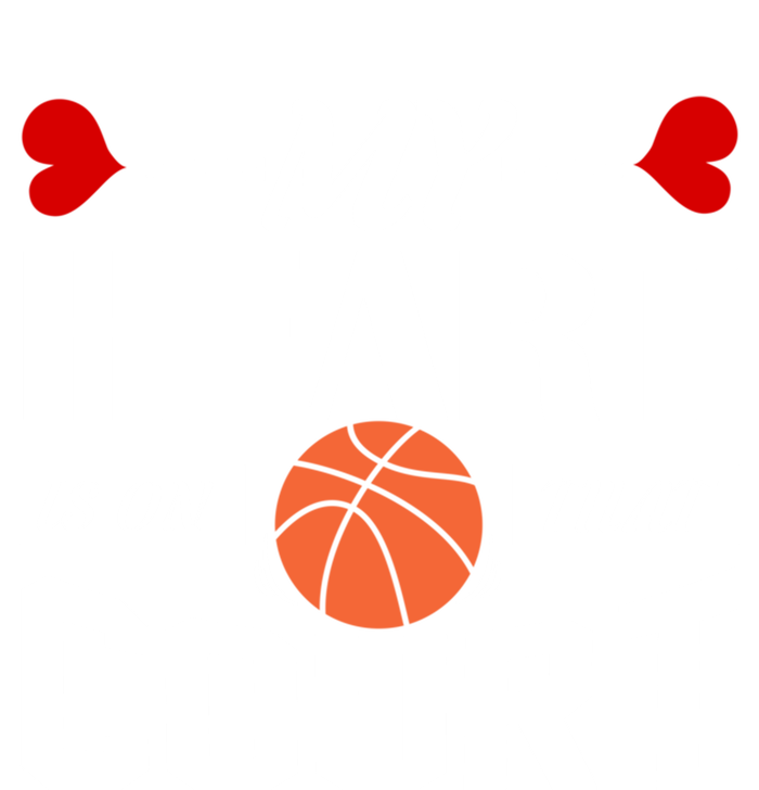 My Heart Is On That Court Basketball Mom Dad Gift Gift Hoodie