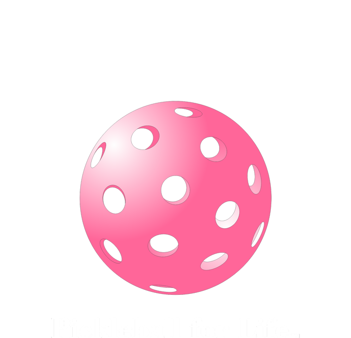 Pickleball For Life Pink Pom Pom 12in Knit Beanie